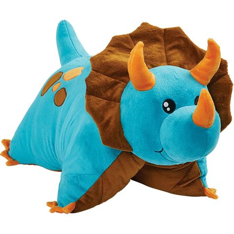 Pillow Pets 18" Blue Dinosaur Pillow Stuffed Animal Plush Toy Pet - Walmart.com - Walmart.com