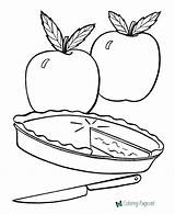 Apple Pie Coloring Page sketch template