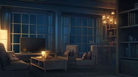 Samuel Inkiläinen - Visual novel Backgrounds - Apartment & Living room