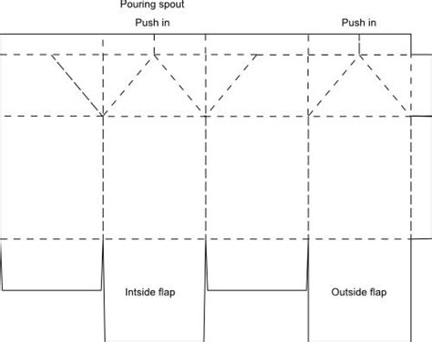 diy milk carton template - Google 검색 | Milk carton, Box template, Gift ...