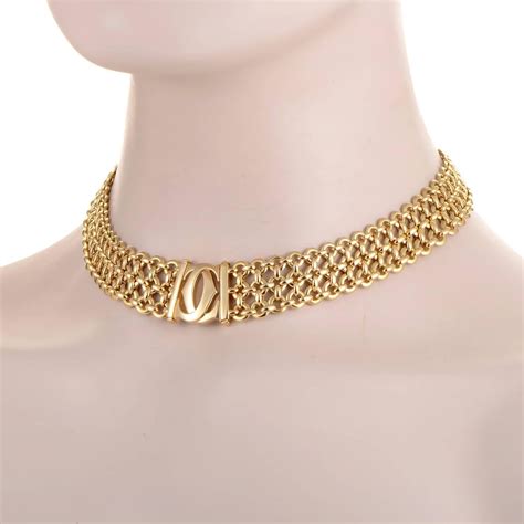 Cartier Gold Choker Necklace at 1stdibs