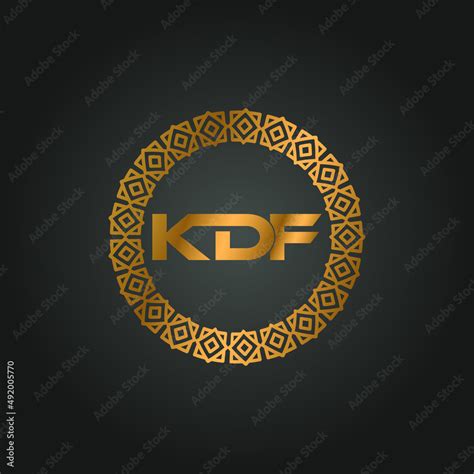 KDF letter design for logo and icon.vector illustration. Stock Vector | Adobe Stock