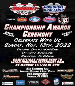 2022 NASCAR Championship Banquet to be held on Sunday, November 13th ...