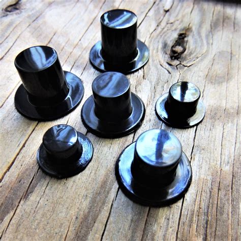 Bulk MINI TOP HAT Black Miniature Craft Hats 3 Sizes Plastic | Etsy