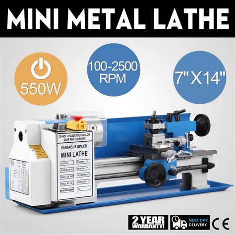 550W Precision mini Lathe 7"x14" Metalworking Mini Metal Lathe machine-in Lathe from Tools on ...