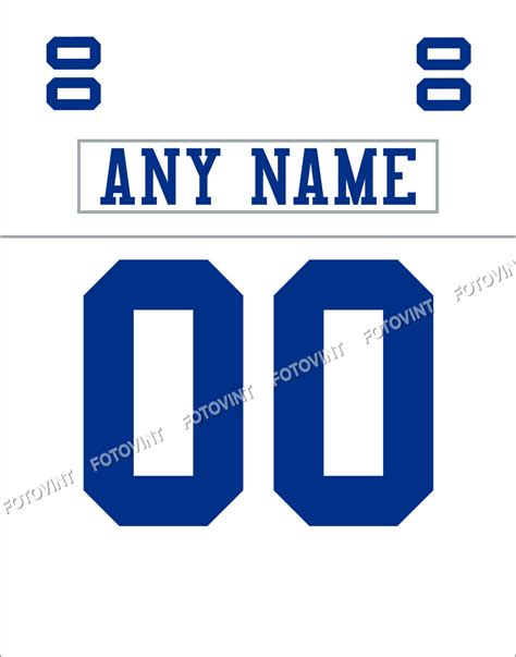 DALLAS COWBOYS Jersey Photo Poster ANY Custom Name & Number - Etsy