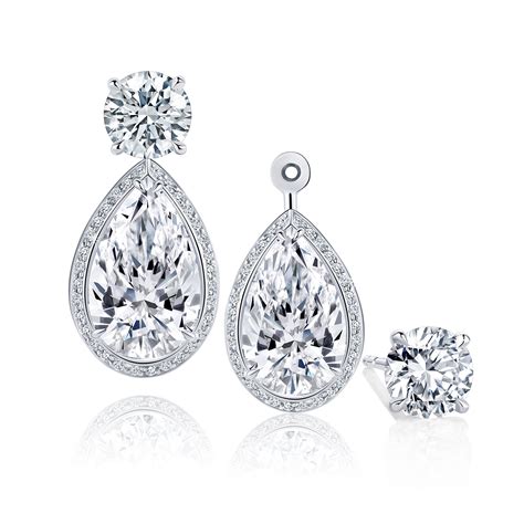 Adawna Detachable Pear Shape Drop Earrings - Fine Jewellery and Argyle ...