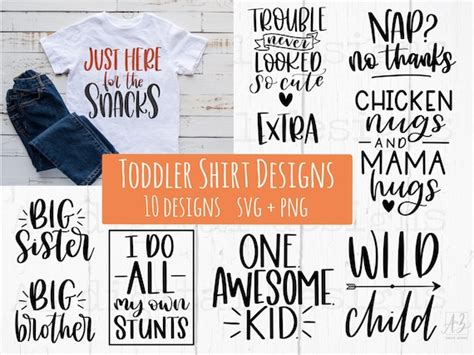 Toddler Shirt Svg Bundle Hand Lettered Funny Toddler Svg | Etsy Australia