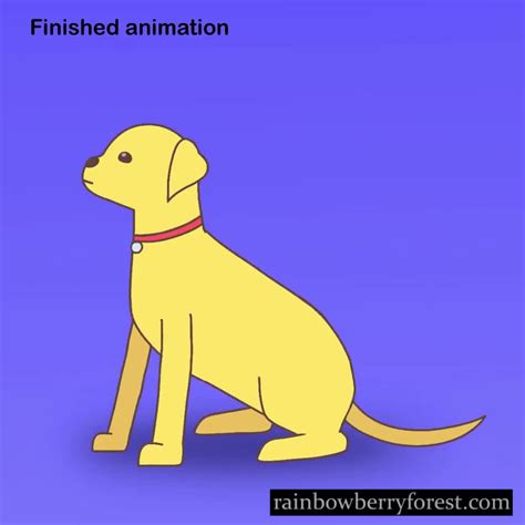 Dog bark animation process