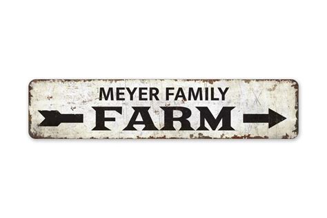 Family Farm Sign Family Farm Decor Vintage Style Sign - Etsy