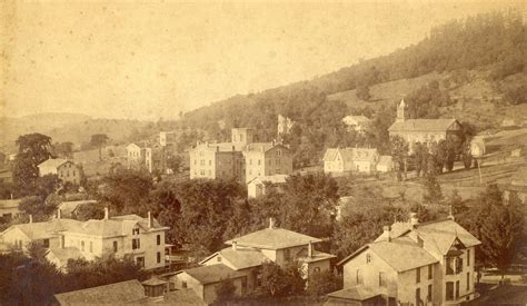 Campus and Village of Alfred, Circa 1890 Alfred University, Ny Usa, Campus, Towns, Village ...