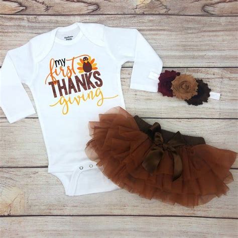 My First Thanksgiving Baby Girl Outfit | Boho Style