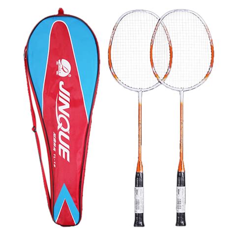 2 Player Badminton Racket Set Lightweight Carbon fiber Badminton ...