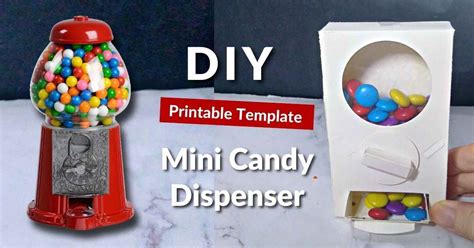 Easy Paper Candy Dispenser with Template - Joy in Crafting