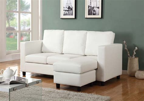 Newport Cream Small Sectional Sofa with Right Facing Chaise by Urban ...