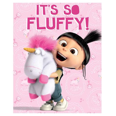 Despicable Me Fluffy Unicorn Canvas Print (40cm x 50cm) (WDC94749 ...