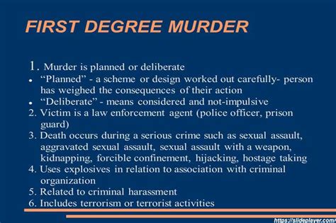 What is Murders Degree - 1st 2nd and 3rd Degree Murders?