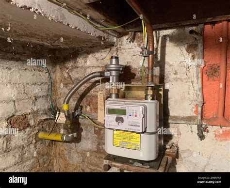 British Gas meter England Stock Photo - Alamy