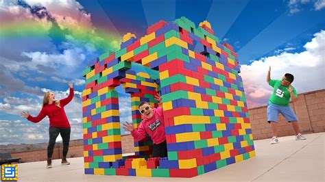 I Built A House Using Giant Lego Blocks! I Built A House, 50% OFF