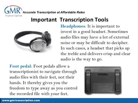 Transcription Tools and Equipment