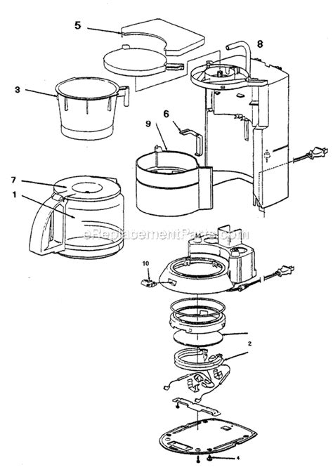 Mr. Coffee PR15 Parts List and Diagram : eReplacementParts.com