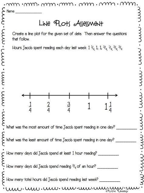 Line Plot Math Worksheets