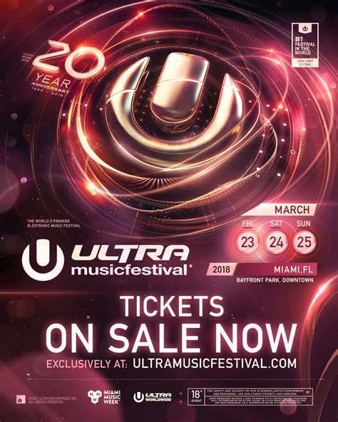 Tickets for ULTRA Music Festival's 20th Anniversary on Sale Now - Ultra Music Festival March 28 ...