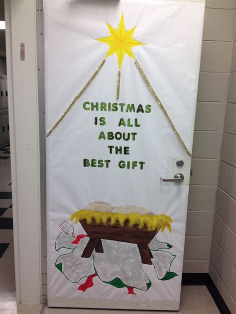 Christmas classroom door. Jesus is the best gift! | Christmas classroom door, Christmas ...