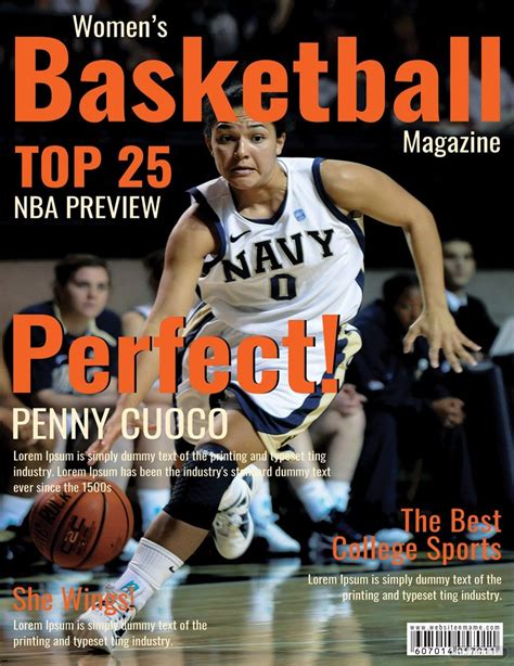 Basketball Magazine Cover Template