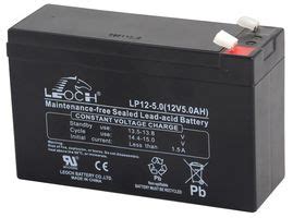 LP Series General Purpose 12V 5Ah Maintenance-Free SLA Battery - Leoch | CPC