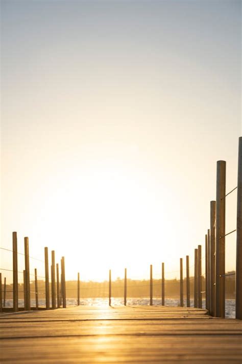 A Sunset at a Pier · Free Stock Photo