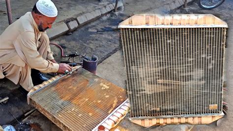 Amazing Technique of Repair Old Radiator | Restoration Hino Truck Radiator |#amazingtechnology ...