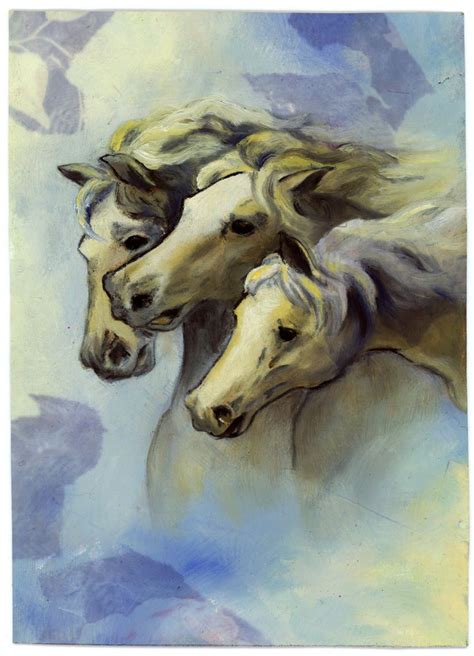 three horses | Horse painting, Horse art, Horses