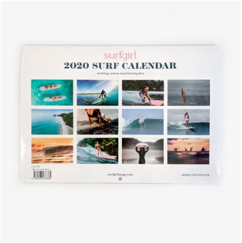 SurfGirl Official Surf Calendar - 2020 | Sorted Surf Shop