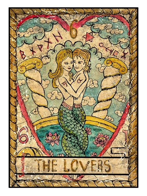 Vera Petruk Samiramay - The Lovers. The major arcana tarot card