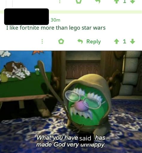 Wow! A fortnite bad meme but instead of minecraft its compared to lego! True innovation! : r ...