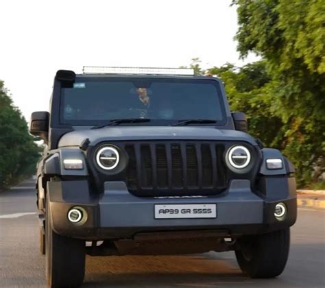 Fibre Black Mahindra Thar front grill at Rs 7000 in Faridabad | ID: 24591845048