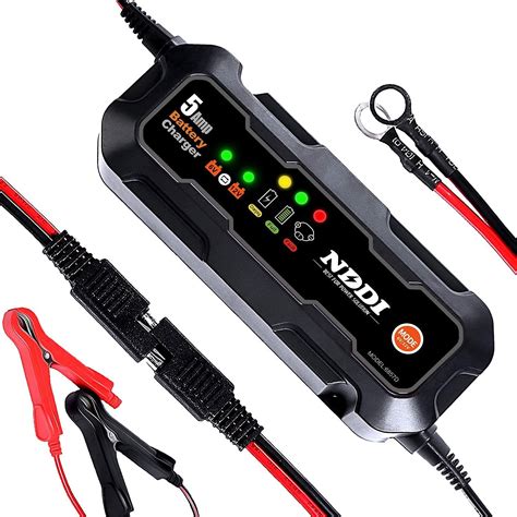 Buy Car Battery Charger, 6V-12V 5A Smart Battery Trickle Charger ...