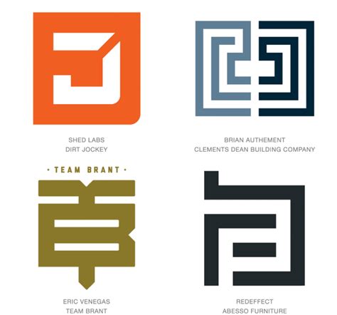 letter block logo design - JustSee Agence de communication