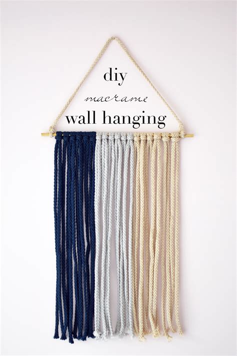 DIY macrame wall hanging - One Brass Fox