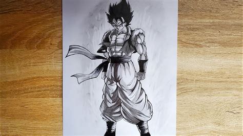 How to Draw Gogeta [full body] pencil sketch - YouTube