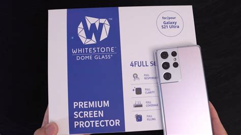 Whitestone Dome Glass for Samsung Galaxy S21 Ultra! - YouTube