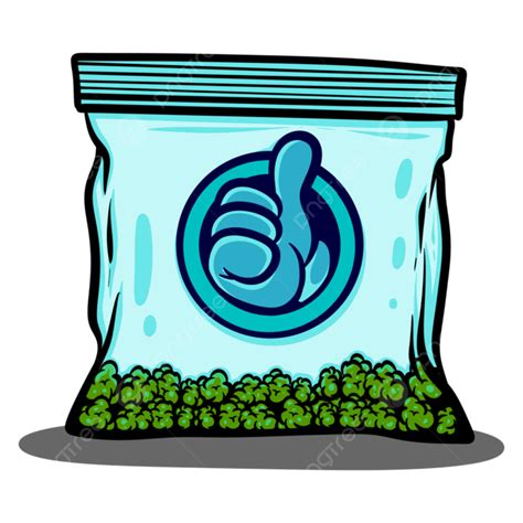 Weed Bag Cartoon, Art, Artwork, Illustration PNG Transparent Clipart ...