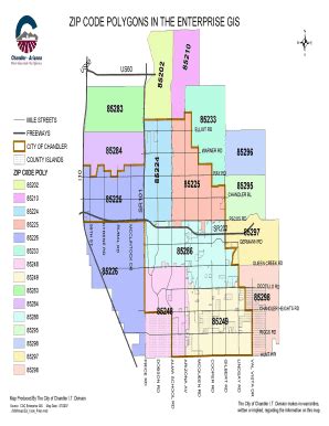 Queen Creek Zip Code Map