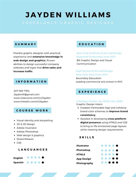 How to create a freelance graphic designer resume that lands you gigs ...