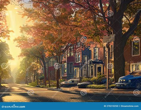 Eastchester Neighborhood in New York, New York USA. Stock Illustration - Illustration of ...