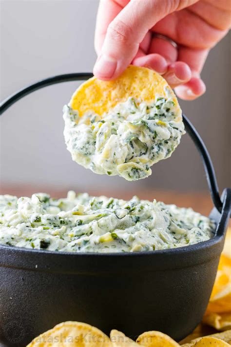 Spinach Artichoke Dip Recipe (VIDEO) - NatashasKitchen.com