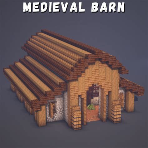 Medieval Barn I Built! : Myminecraftsaves