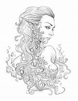 Detailed Fantasy Coloring Pages sketch template