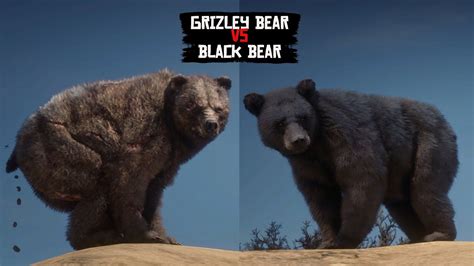 Grizzly Bear vs Black Bear SPEED TEST in Red Dead Redemption 2 PC - YouTube